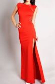 Vestido longo orange